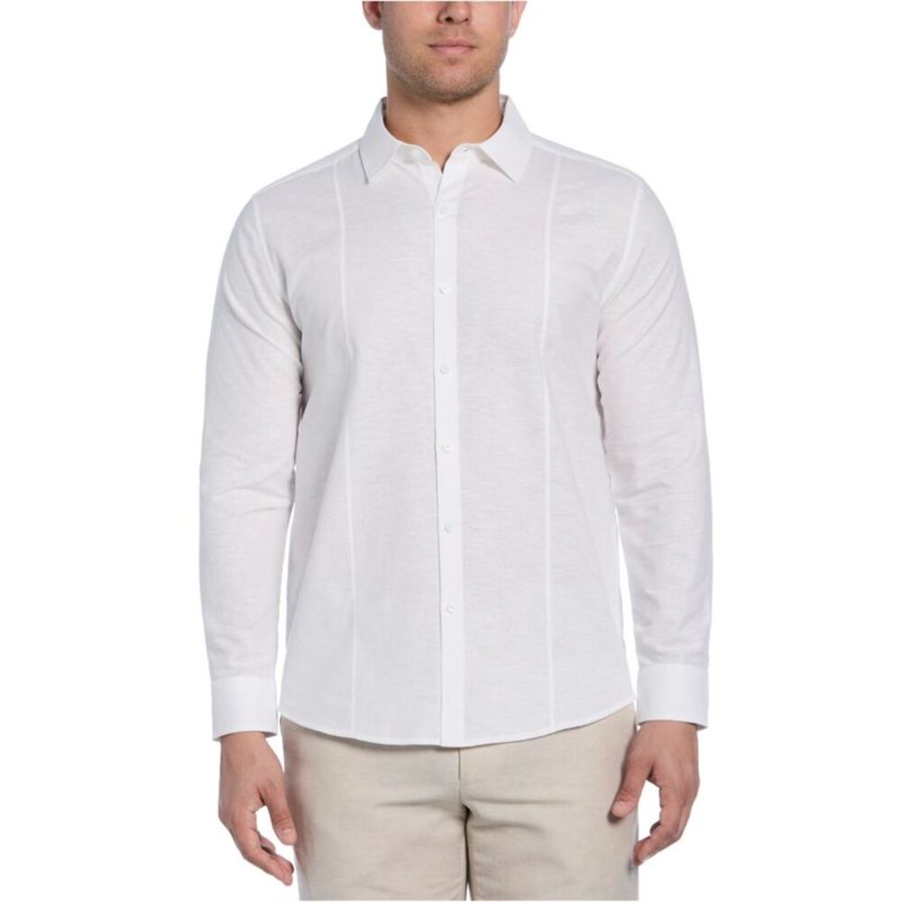 CubAvera Mens Classic-Fit Tucked Panel Button Up Shirt, NWT